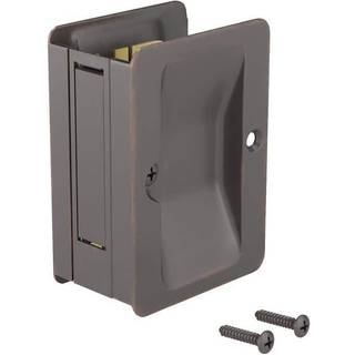 Richelieu Hardware 1700orbpsbc ONWARD POCKE DOOR PULL PASSAPS LOCK 3 1/4 in (82 mm) Rektangul?r oliekubbet bronze