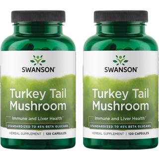 Swanson kalkunhalesvamp - Urtetilskud - Naturlig formel - (120 kapsler 500 mg)
