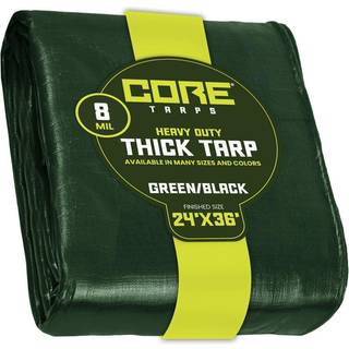 Kerne tarps Heavy Duty 8 Mil Tarp Cover Vandtæt UV -resistent Rip and Tear Proof Poly Tarpaulin med forstærkede kanter til tagcamping Patio Pool