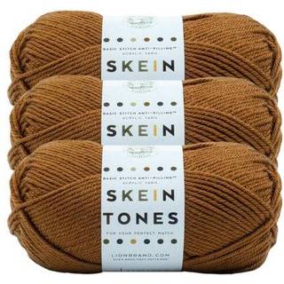 Lion Brand Yarn Basic Stitch (Skein Tones) Anti-Pilling Knitting Garn Garn til h?kling af 3-Pack Truffle