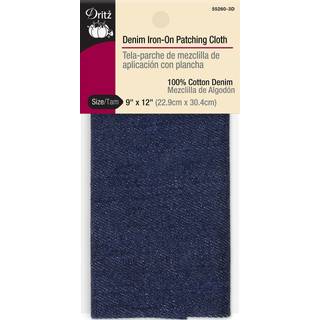 Dritz denim Iron-on Patching Cloth 9 x 12-tommer 1 tælling mørkeblå
