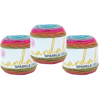 (3 pakke) Lion Brand Yarn Mandala Sparkle Yarn Astrid