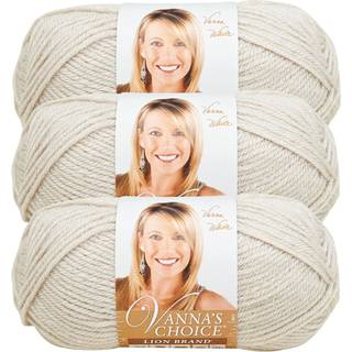 (3 pakke) Lion Brand Yarn Vanna's Choice Yarn Linned