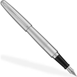 Pilot Metropolitan Collection Fountain Pen Silver Barrel Classic Design Fin Nib Black Ink (91113)