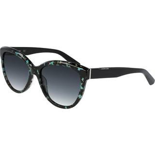 Calvin Klein Kvinde CK21709S 333 Solbriller Plast Havana Grå Cat Eye Skygge