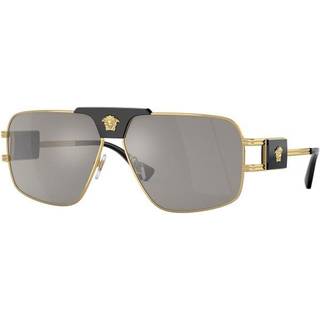 Versace Mand VE2251 10026G Solbriller Metal Guld Grå Pillow Normal Spejl