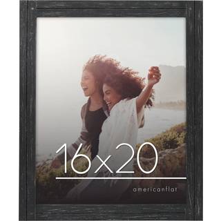 AmericanFlat 16x20 Picture Frame med poleret plexiglass - Hampton -samling - n?d