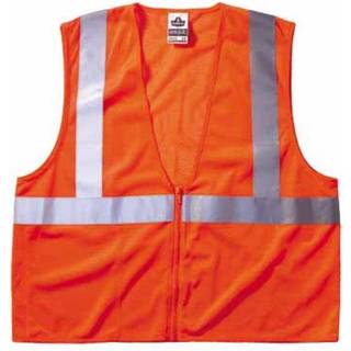 Ergodyne 21053 Economy Vest Class II Mesh Zipper Lime S/M