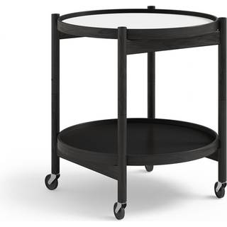 Brdr. Krüger Bølling bakkebord 50 cm. - Sortlakeret eg - Bakke 1: Base / Bakke 2: Base