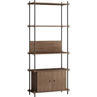 Moebe Shelving System (S.200.1.B) Smoked Oak/Black