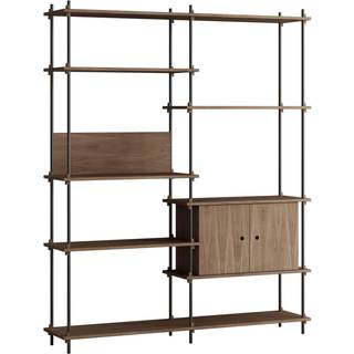 Moebe Shelving System s.200.2.C - Smoked-Oak/Black