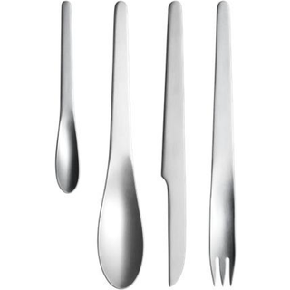 ARNE JACOBSEN sæt, 4 stk. (011, 012, 017, 033), Georg Jensen, Mat rustfrit stål