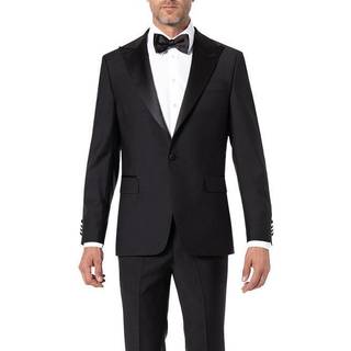 Oscar Jacobson - Slim Fit Microstructure Smoking Blazer - størrelse 154 - Herre