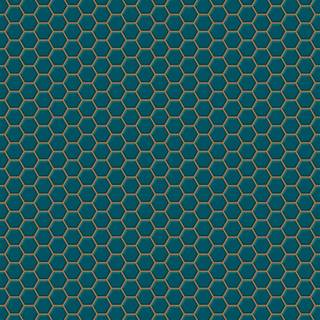 Contour Anti-bacterial Wallpaper Hexagon Lattice 112651
