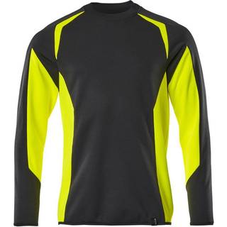 MASCOT ACCELERATE SAFE sweatshirt, sort/hi-vis gul - S