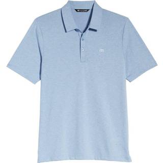 Travis Mathew The Zinna Polo Heather Light Blue M