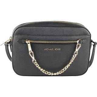 MK Jet Set Large Saffiano Leather Crossbody Bag - Black - Michael Kors - ONE SIZE