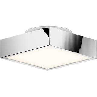 Decor Walther Cut LED-loftlampe, krom, 18x18 cm