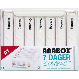 Anabox Compact 7 Dage Hvid Medicinsk udstyr 1 stk
