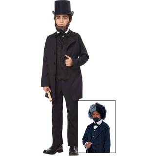Californien kostumer drenge Abraham Lincoln kostume Stor (10-12) sort