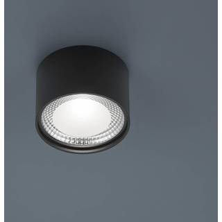 Helestra Kari LED-loftlampe, rund, sort