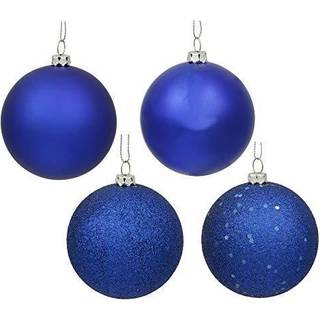 Vickerman 6 """" Cobalt Blue 4 Finish Ball Ornament 4 pr. Boks