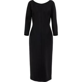 The Row Tulip wool-blend midi dress - black - XL