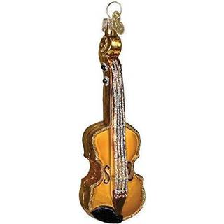 Old World Christmas Ornaments: Violin Glass blæst ornamenter til juletræ (38008) 4,5 x 1