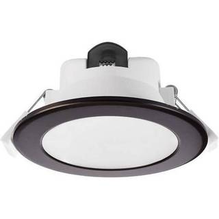 Indbygget loftlampe med LED Acrux, Ø 11 cm, sort, CCT