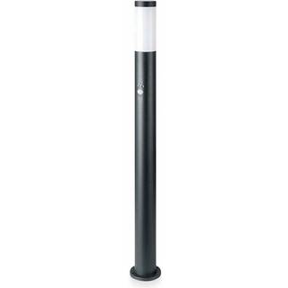 Pullertlampe med PIR-sensor E27 - Rustfrit Stål Hus (110 cm), Grå, IP44