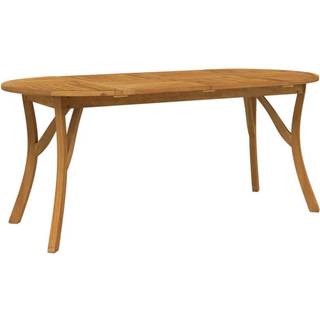 Havebord Massivt Akacietræ - Oval / 200 x 90 x 75 cm