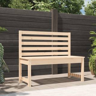 havebænk 109 cm massivt fyrretræ