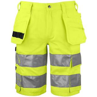ProJob 646535 6535 shorts en iso 20471 klasse 2/1 / Arbejdsshorts yellow/black C54