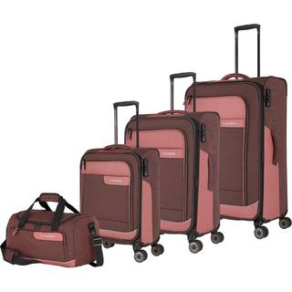 Travelite Viia Kuffertsæt (4 hjul) gammelrosa