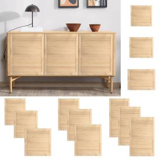 skabslåger 2 stk. 61,5x39,4 cm lameldesign massivt fyrretræ