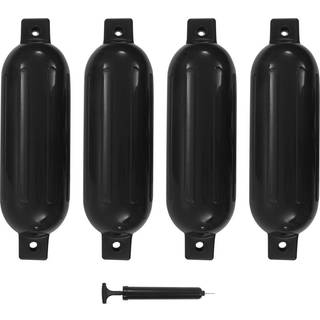 fendere til båd 4 stk. 51x14 cm PVC sort