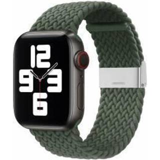 Justerbar flettet Apple Watch rem 44/45/46/49mm - Grøn