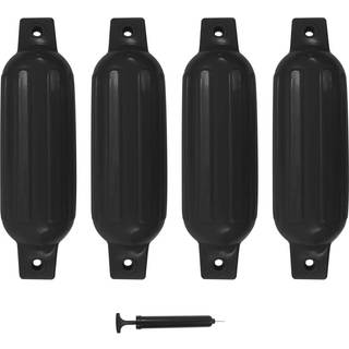 fendere til båd 4 stk. 41x11,5 cm PVC sort