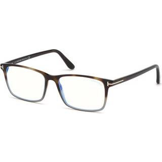 TOM FORD Mand FT5584-B 56 Optiske stel Acetat Havana Geometrisk Normal