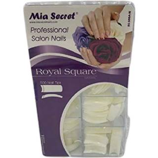 Mia Secret - Nail Tip Royal Square 500 pcs Clear eller Natural Pick Yours (500 Clear) (500 Natural)