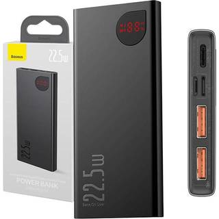Baseus Adaman Metal 10000mAh 22.5W (black) Powerbank - Sort - 10000 mAh