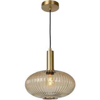 Maloto glas-hængelampe, Ø 30 cm, ravgul