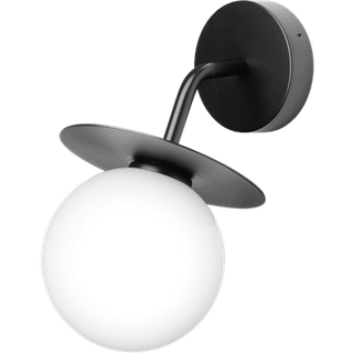 Nuura - Liila Udendørs Væglampe Black/Opal