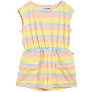 Mini Rodini Striped cotton playsuit - multicoloured - Y 6/7