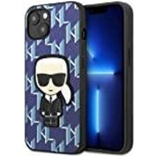 Karl Lagerfeld iPhone 13 mini hardcase blå Monogram Ikonik Patch