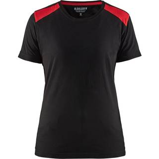 Blåkläder 3479 Dame T-shirt / Dame T-shirt - XS - Sort/Rød