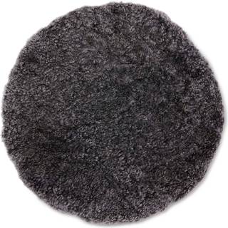Skinnwille, Curly Siddehynde ø34 cm Dark grey