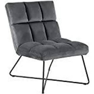 Alba Loungestol | Mørkegrå velour