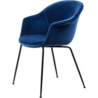 GUBI Bat Spisebordsstol Velvet 420 Safir Blå