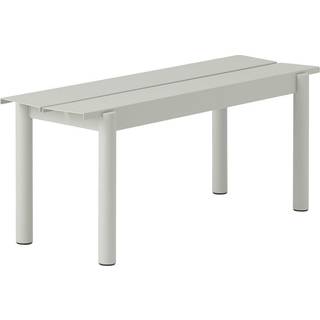 Muuto Linear steel bench bænk 110x34 cm Grey (RAL 7044)